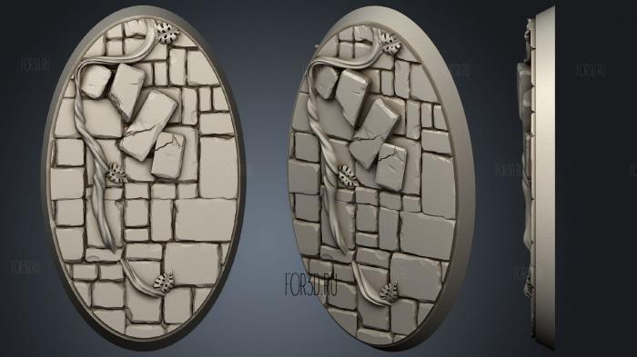 Bases Oval 35x60 2 3d stl модель для ЧПУ