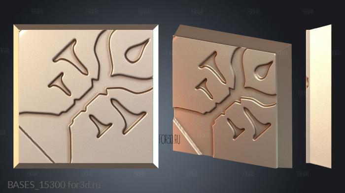 BASES_15300 stl model for CNC