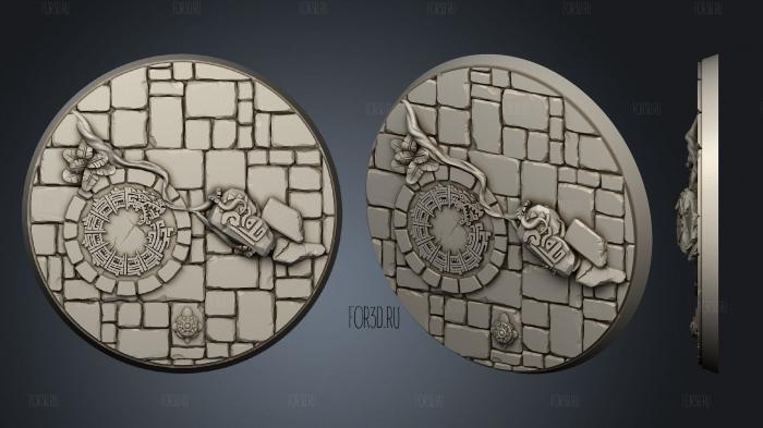 Bases Round 60 2 stl model for CNC