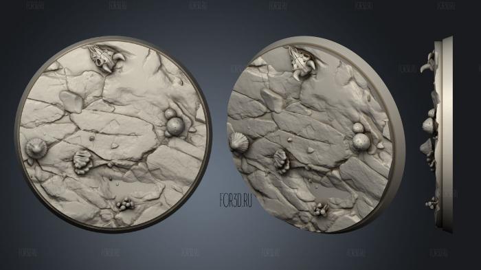 Bases Round 60 stl model for CNC