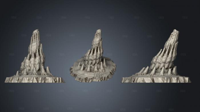 Buried Elder Things Dwellings 1 002 stl model for CNC