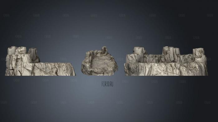 Buttes 1 A stl model for CNC