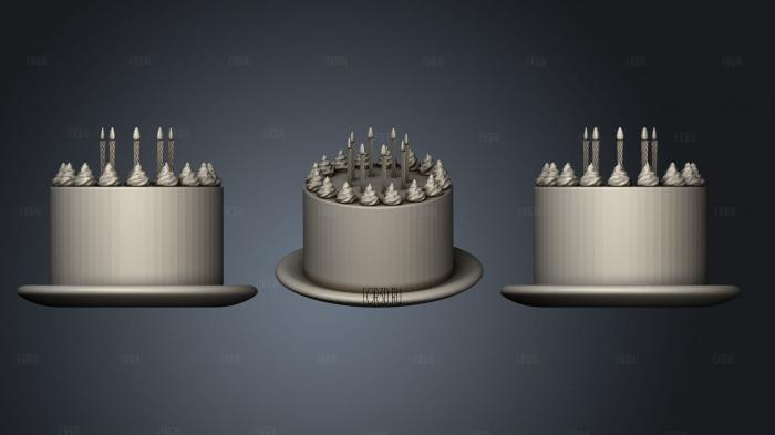 Cake Mimic stl model for CNC