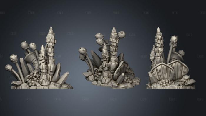 cave fungi pre Elf Command Female stl model for CNC