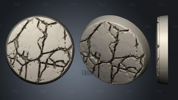Cracked earth 1 stl model for CNC