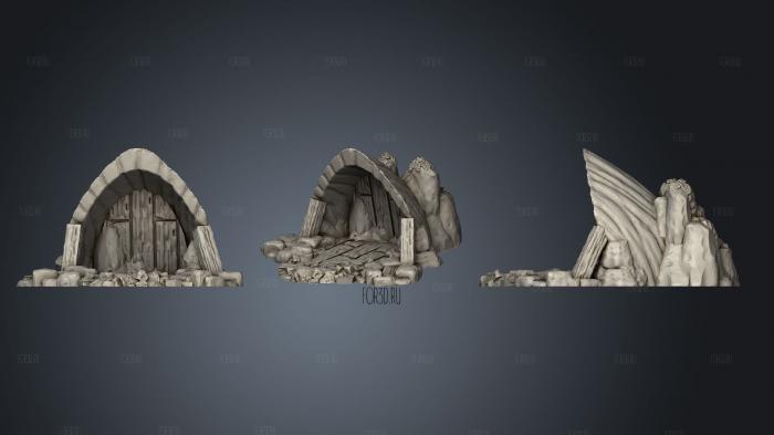 Dungeons and Monsters Jungle Ship Wrecks 4 stl model for CNC