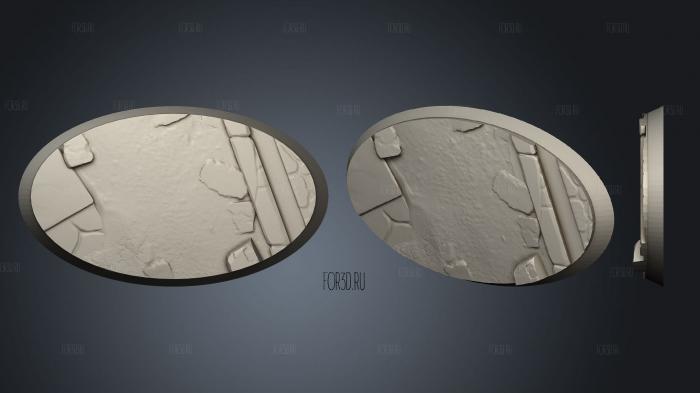 Dwarves Round 60mm 35mm 3 stl model for CNC