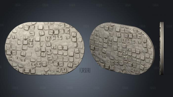 Empire of Scorching Sands Base Cobble stl model for CNC