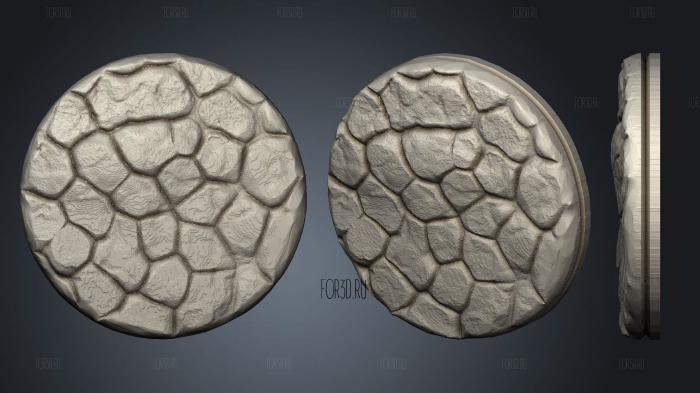 Empire of Scorching Sands Round Cracked Sand 1 stl model for CNC