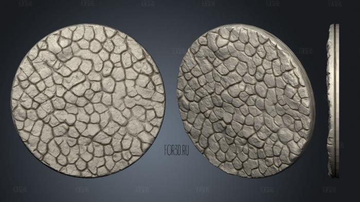 Empire of Scorching Sands Round Cracked Sand 2 stl model for CNC