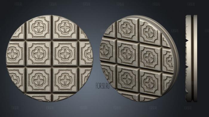 Empire of Scorching Sands Round Palace Tile 1 stl model for CNC