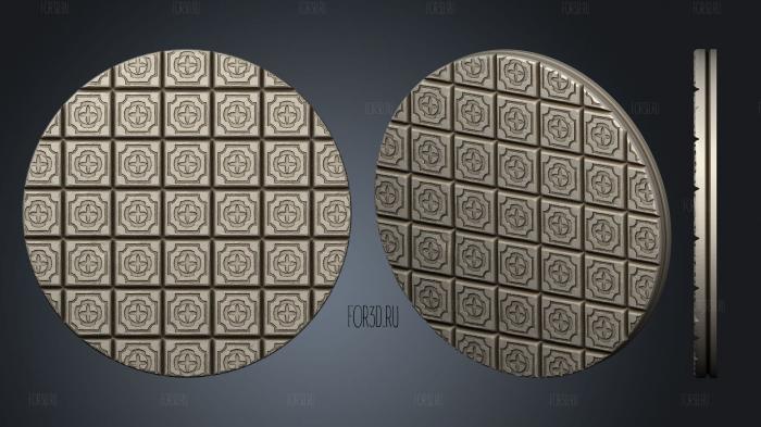 Empire of Scorching Sands Round Palace Tile 2 stl model for CNC