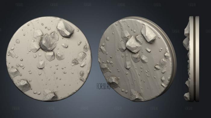 Empire of Scorching Sands Round Rocky Sand 1 stl model for CNC