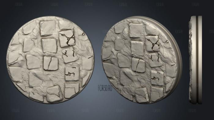 Empire of Scorching Sands Round Worn Cobblestone 1 stl model for CNC