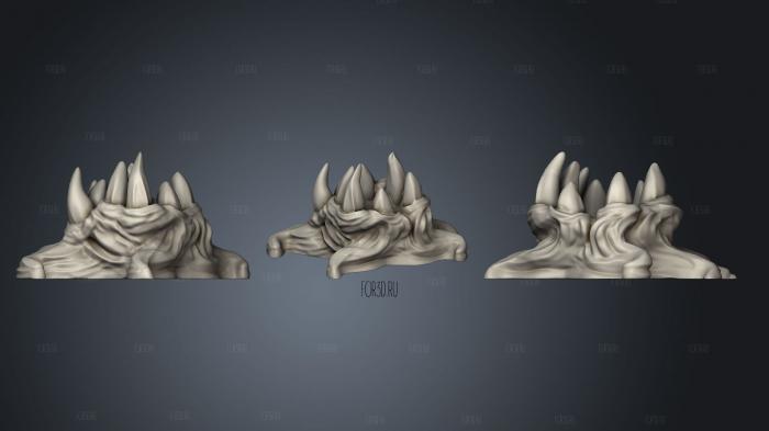 Flesh Teeth stl model for CNC