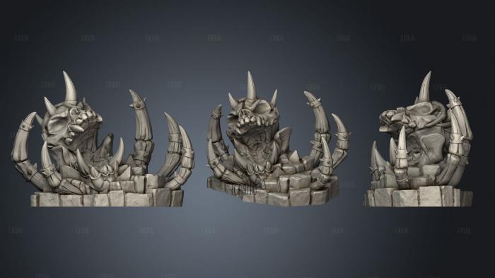 Frostmetal Clan Orcs Frostdoom Shrine fixed stl model for CNC