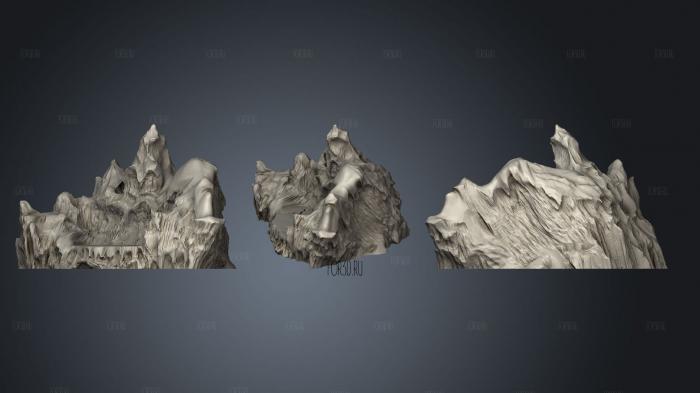 Icy Stone and Ledge Split Top 3d stl модель для ЧПУ