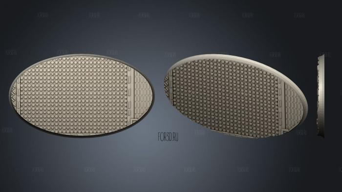 industrial bases damocles 1 oval 06 stl model for CNC