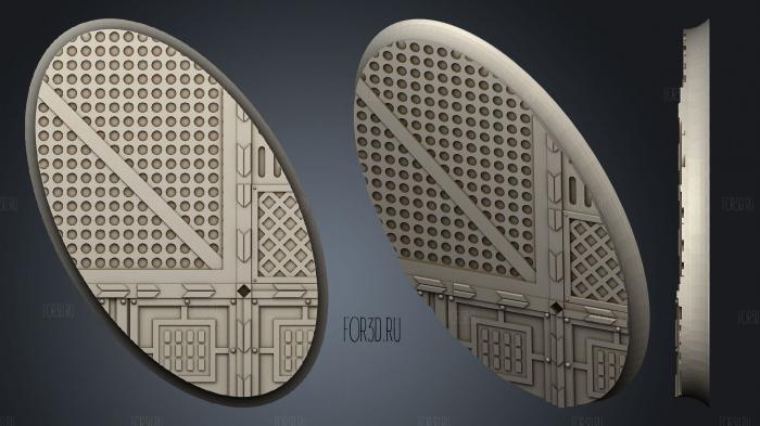 industrial bases damocles 03 stl model for CNC