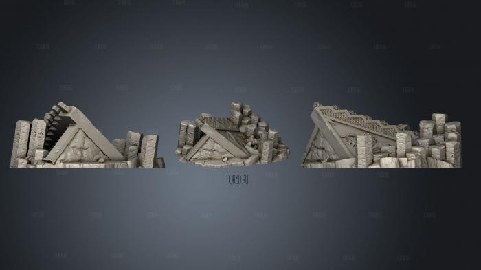 Lava Ruins4 stl model for CNC