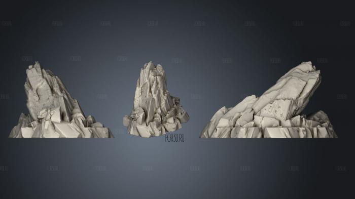 Martian Cliffs 1 002 stl model for CNC