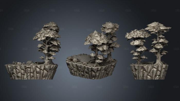 Nature Platforms Set Forest 3d stl модель для ЧПУ