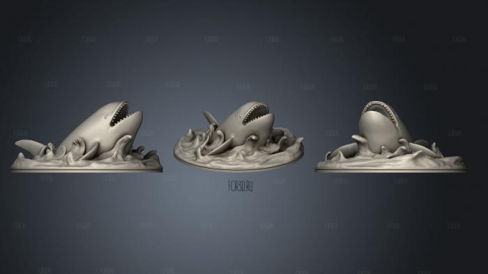Orca Breaching Based stl model for CNC