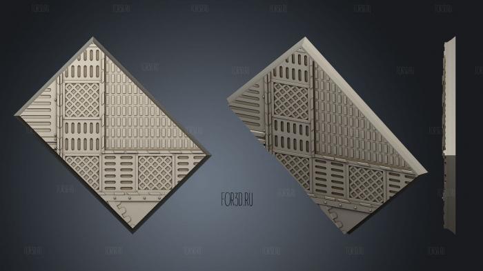 rectangle 60x40mm base indr 16 stl model for CNC