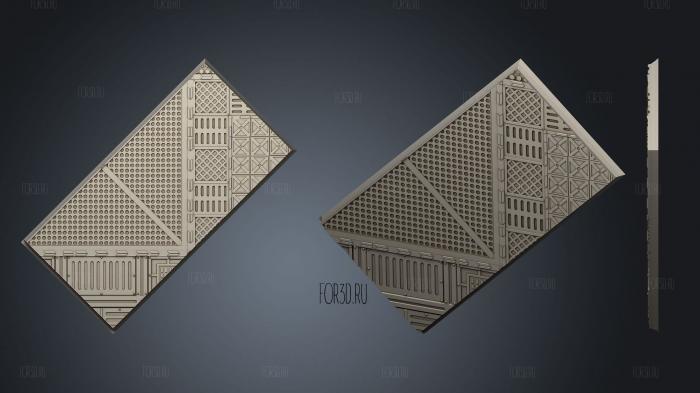 rectangle 100x50mm base indr 01 stl model for CNC