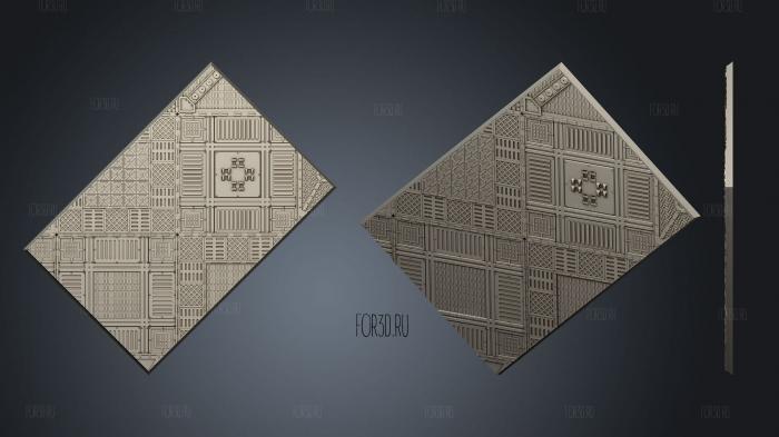 rectangle 150x100mm base indr 01 stl model for CNC