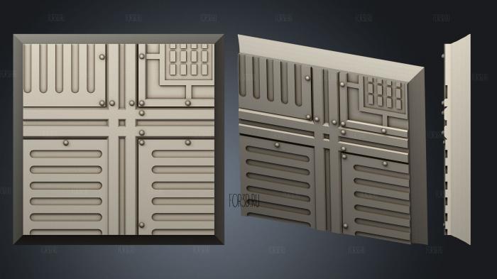 square 32mm base indr 10 stl model for CNC