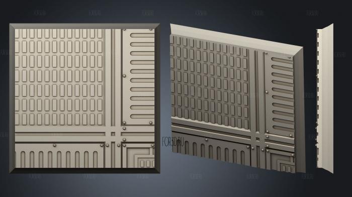 square 40mm base indr 03 stl model for CNC