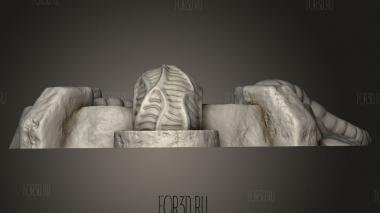 РЕЛЬЕФ Небольшой Бассейн,Щупальца и Трубопроводы 3d stl модель для ЧПУ
