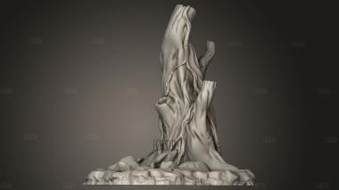 Дерево 3d stl модель для ЧПУ