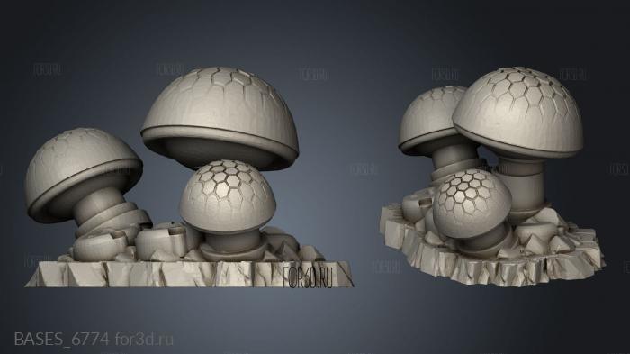 Backer Gifts Data Shrooms stl model for CNC