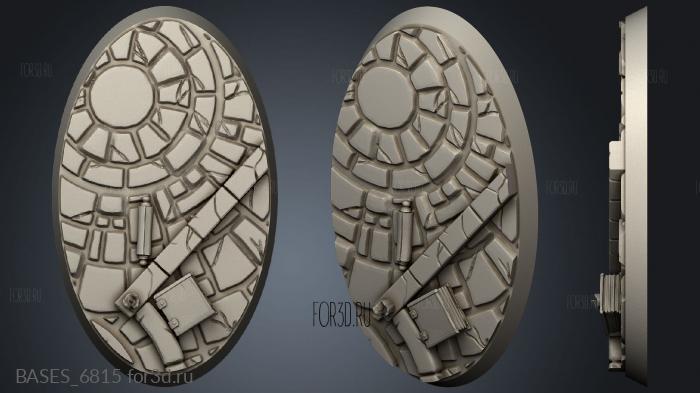 Battlemages and Spellblades Oval stl model for CNC