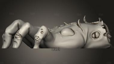 АРЕСТУЙТЕ Зомби-червя Дэвида Остмана 3d stl модель для ЧПУ