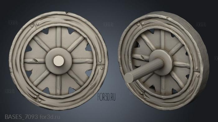 Carnival Wheel Big stl model for CNC