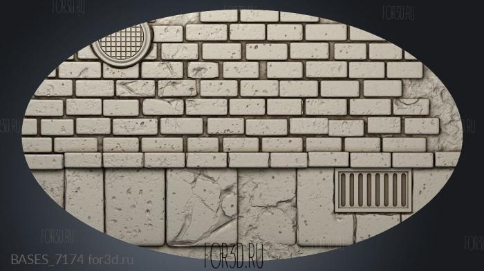 CITY Texture Oval Prim stl model for CNC