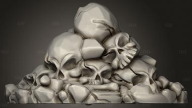 Shadow Reborn Разбрасывает черепа и сваливает их в кучку 3d stl модель для ЧПУ