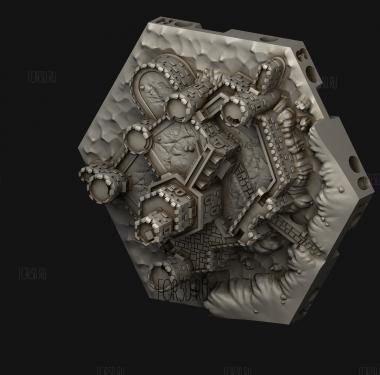 Прибрежное Поселение 3d stl модель для ЧПУ