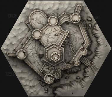 Прибрежное Поселение 3d stl модель для ЧПУ