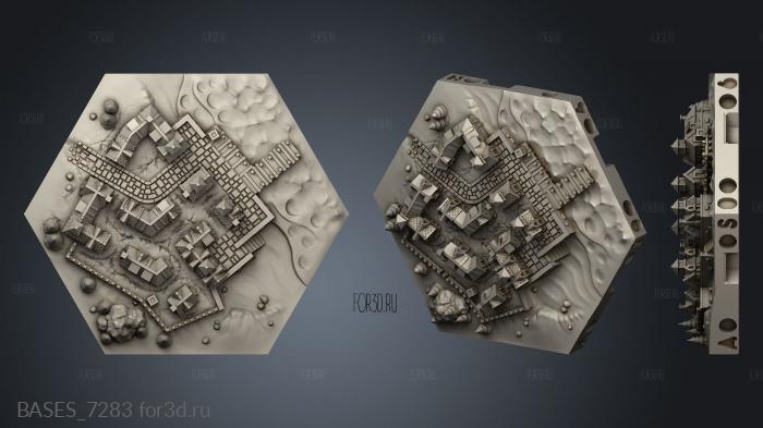 Coastal Settlement stl model for CNC