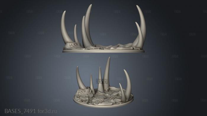 BASES_7491 stl model for CNC