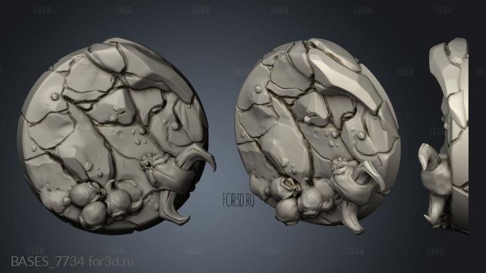 BASES_7734 stl model for CNC