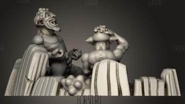 Башня из игральных костей 3d stl модель для ЧПУ