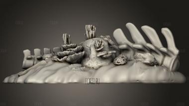 Кости Подводных морских Существ 3d stl модель для ЧПУ