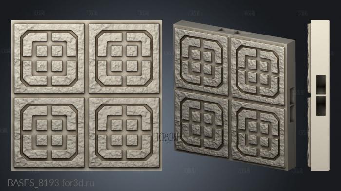 Dwarven Floor stl model for CNC