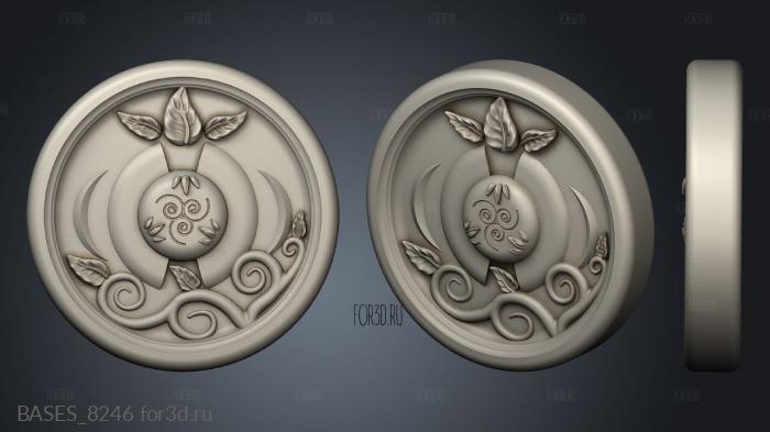 Elven Coin stl model for CNC