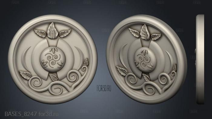 Elven Coin elf side stl model for CNC